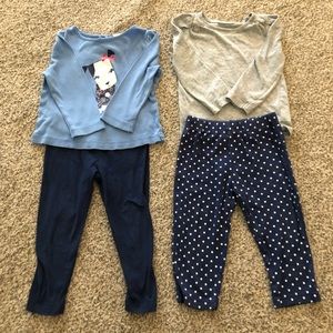 Bundle of little girls outfit-size 18month